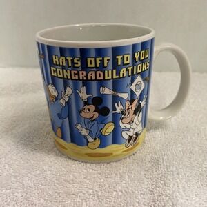 Disney Mug Donald Daisy Duck Minnie Mickey Mouse Graduation Coffee Cup